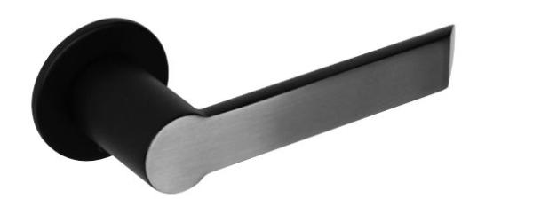 ProGriff TD-Slice round auf Rosette– Edelstahl/Schwarz matt